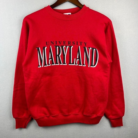Other - Vintage University of Maryland Red MV Sport Crewneck S